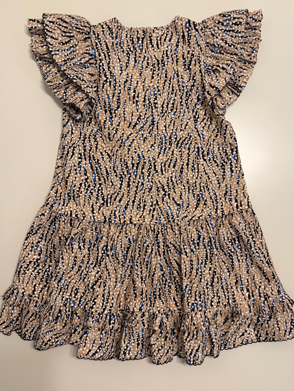 Hunter Bell Virginia Dress Snowy Animal Print XS EUC - Picture 3 of 11